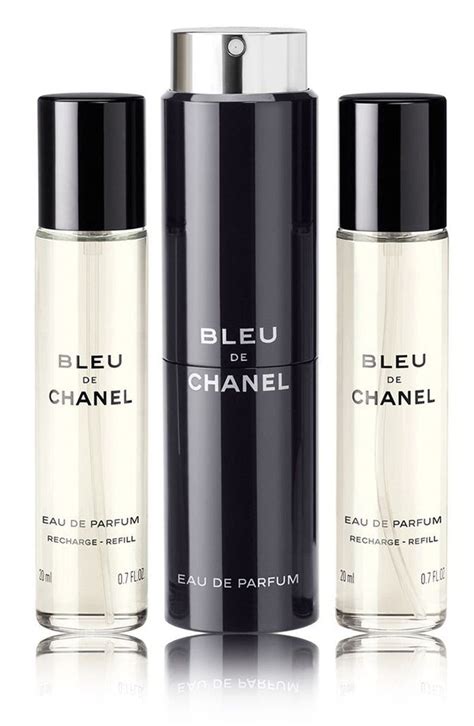 chanel bleu de chanel eau de parfum refillable travel spray|bleu de chanel refill kit.